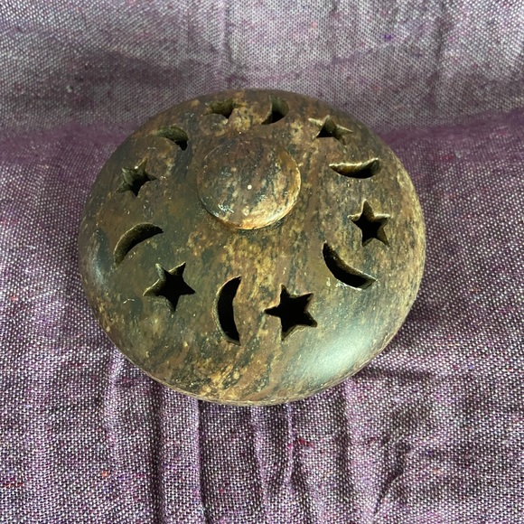 Carved Soapstone Incense Burner - Picture 1 of 5